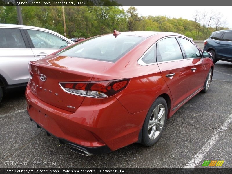 Scarlet Red / Black 2019 Hyundai Sonata Sport