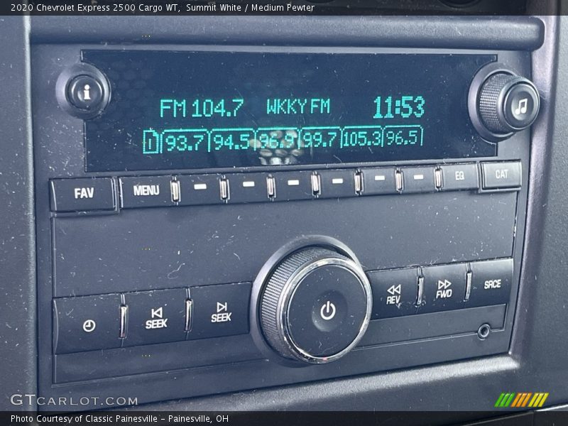 Summit White / Medium Pewter 2020 Chevrolet Express 2500 Cargo WT