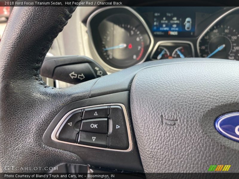 Hot Pepper Red / Charcoal Black 2018 Ford Focus Titanium Sedan