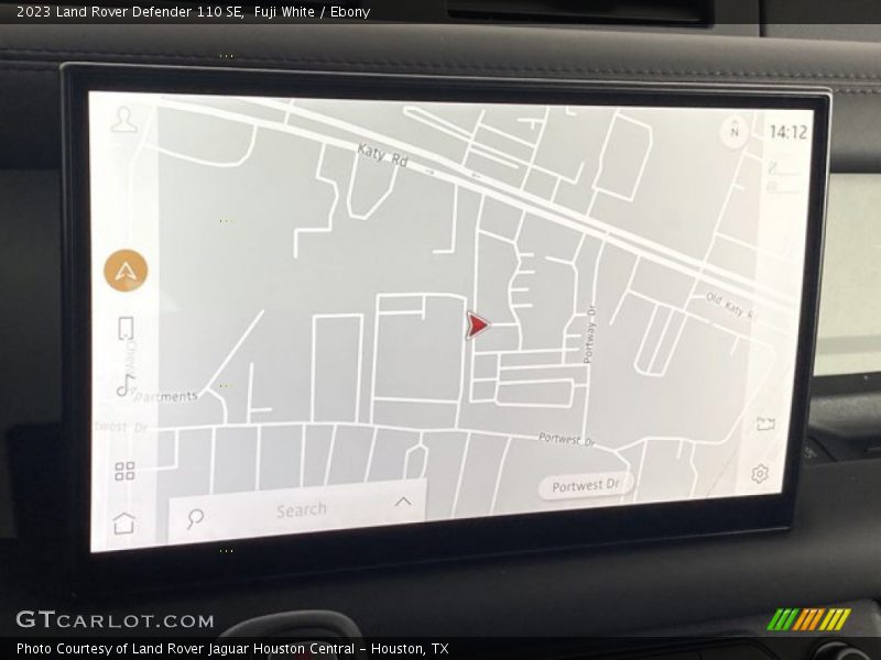 Navigation of 2023 Defender 110 SE