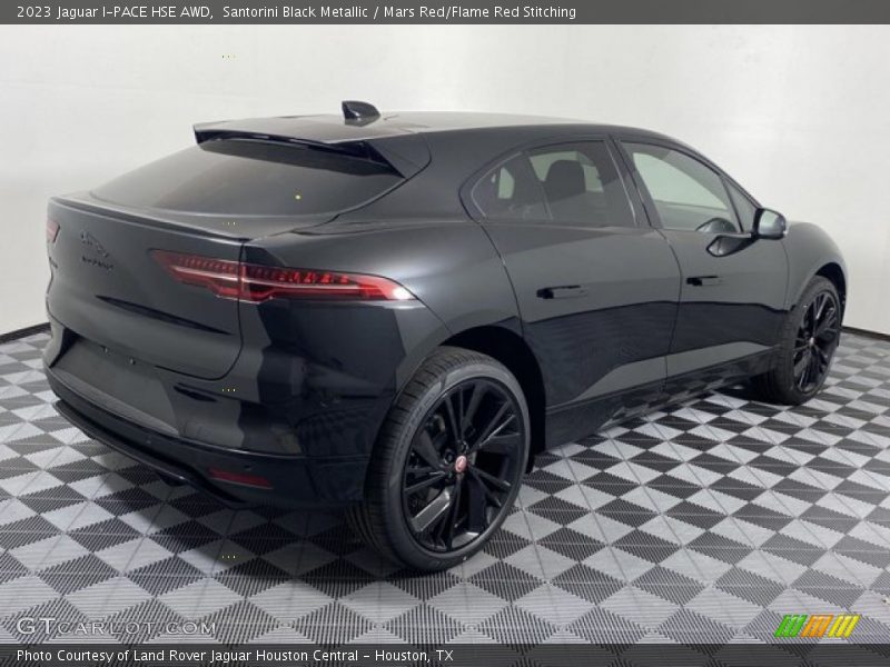 Santorini Black Metallic / Mars Red/Flame Red Stitching 2023 Jaguar I-PACE HSE AWD