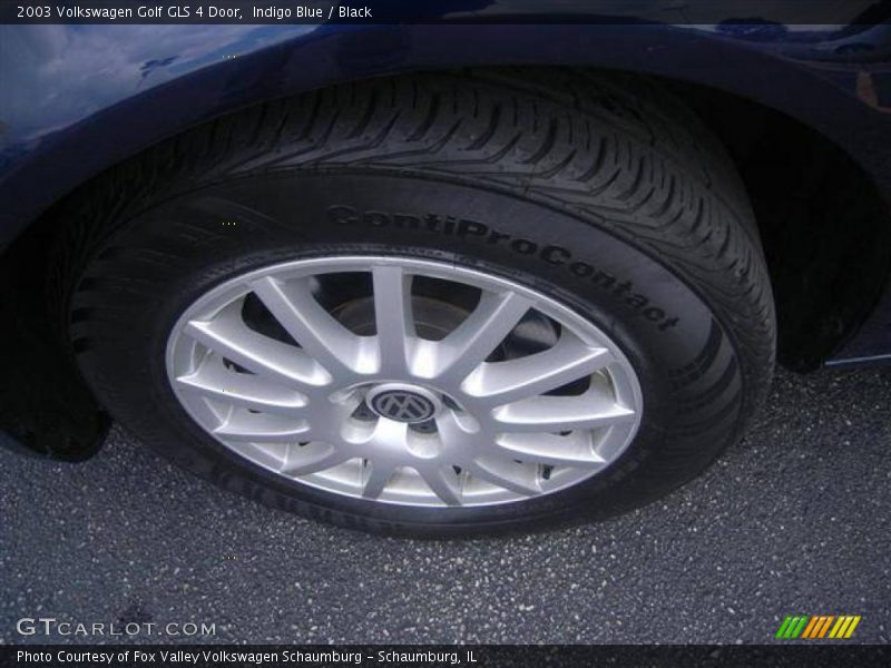 Indigo Blue / Black 2003 Volkswagen Golf GLS 4 Door