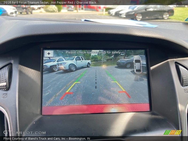 Hot Pepper Red / Charcoal Black 2018 Ford Focus Titanium Sedan