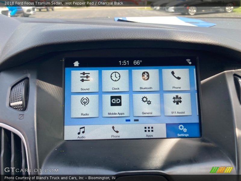 Hot Pepper Red / Charcoal Black 2018 Ford Focus Titanium Sedan