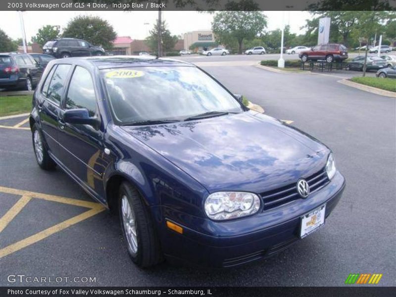 Indigo Blue / Black 2003 Volkswagen Golf GLS 4 Door