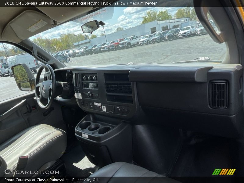 Yellow / Medium Pewter 2018 GMC Savana Cutaway 3500 Commercial Moving Truck