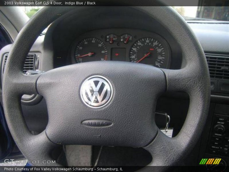 Indigo Blue / Black 2003 Volkswagen Golf GLS 4 Door