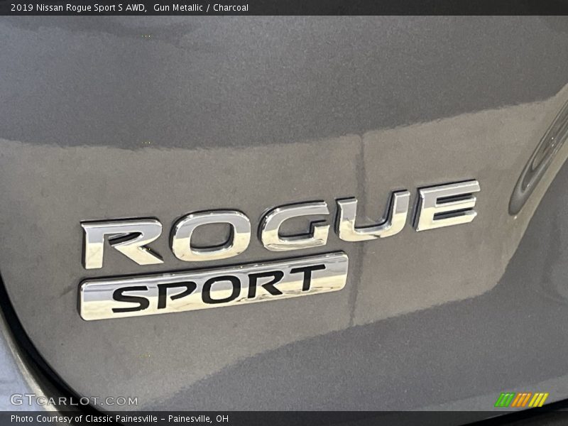 Gun Metallic / Charcoal 2019 Nissan Rogue Sport S AWD