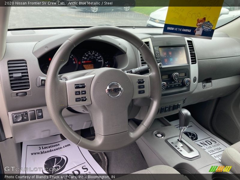 Arctic Blue Metallic / Steel 2020 Nissan Frontier SV Crew Cab