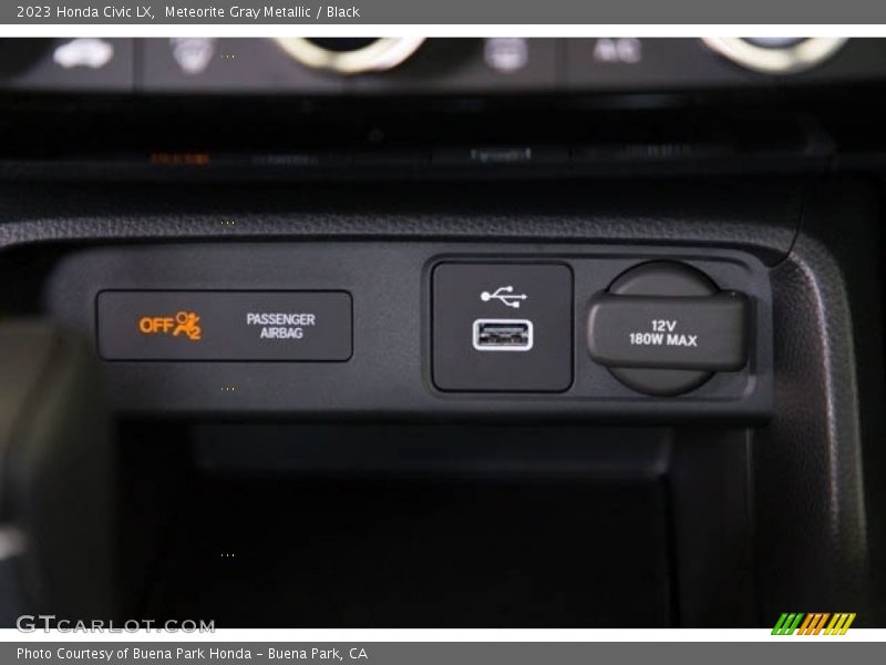 Meteorite Gray Metallic / Black 2023 Honda Civic LX