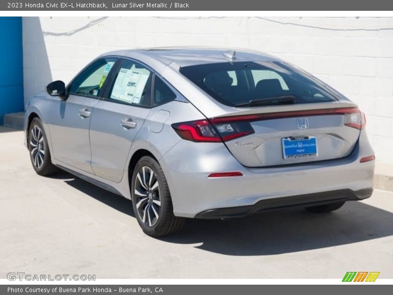 Lunar Silver Metallic / Black 2023 Honda Civic EX-L Hatchback