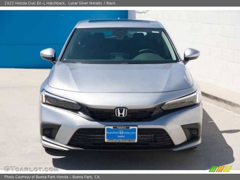 Lunar Silver Metallic / Black 2023 Honda Civic EX-L Hatchback
