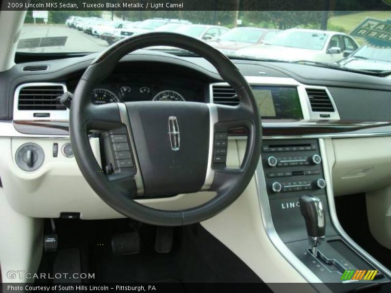 Tuxedo Black Metallic / Light Camel 2009 Lincoln MKS Sedan