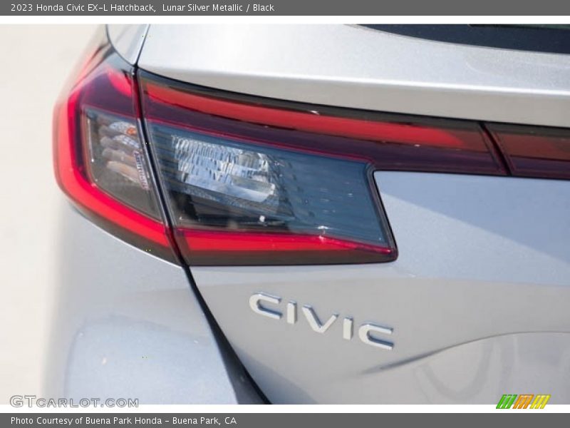 Lunar Silver Metallic / Black 2023 Honda Civic EX-L Hatchback