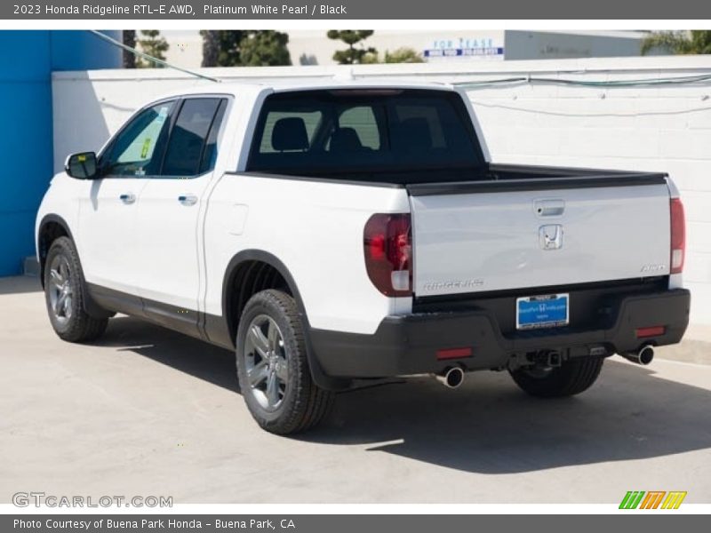 Platinum White Pearl / Black 2023 Honda Ridgeline RTL-E AWD