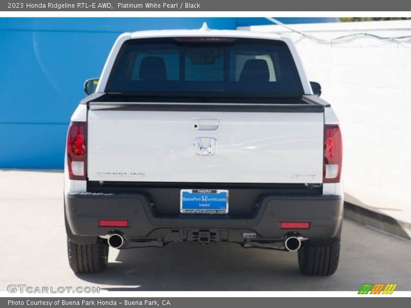 Exhaust of 2023 Ridgeline RTL-E AWD