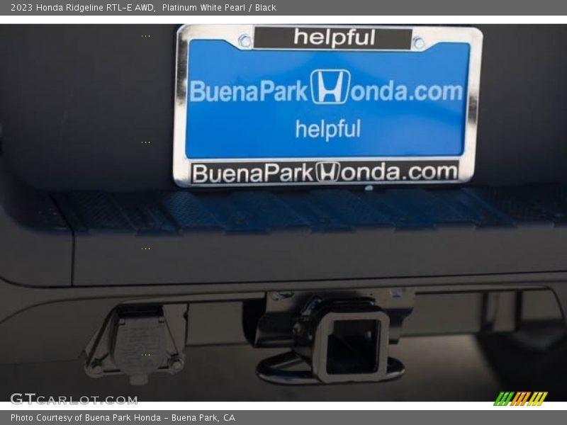 Platinum White Pearl / Black 2023 Honda Ridgeline RTL-E AWD