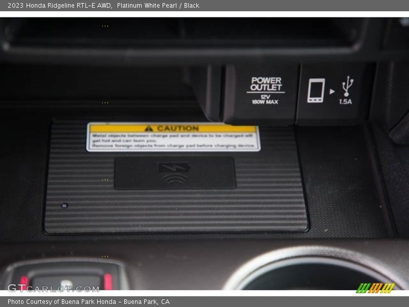 Platinum White Pearl / Black 2023 Honda Ridgeline RTL-E AWD