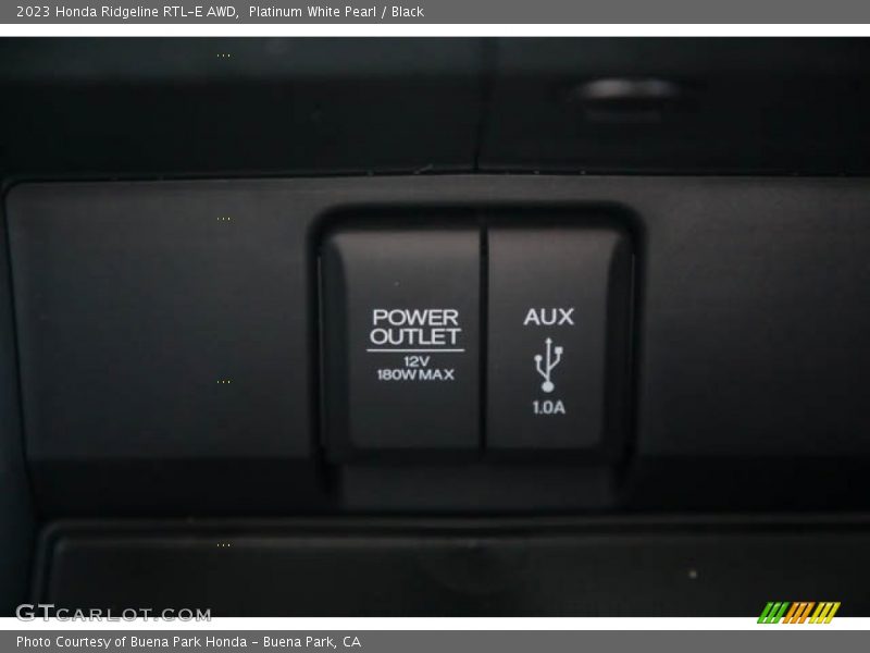 Platinum White Pearl / Black 2023 Honda Ridgeline RTL-E AWD