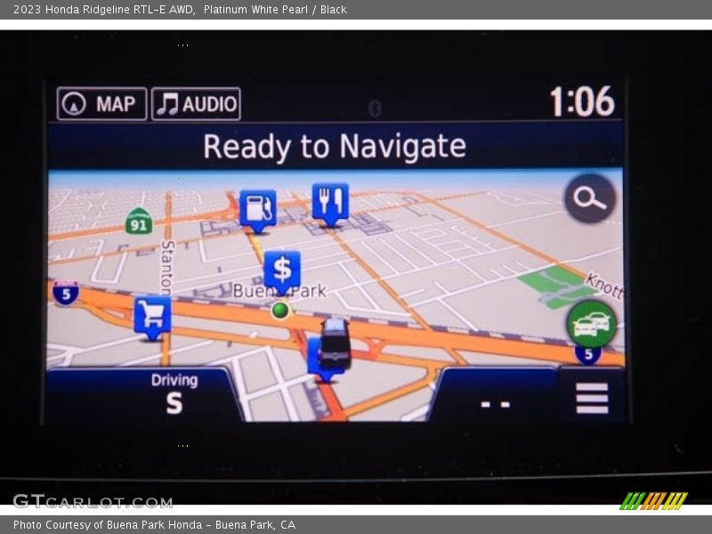 Navigation of 2023 Ridgeline RTL-E AWD