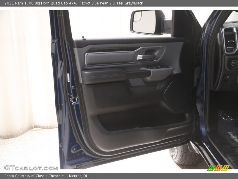 Patriot Blue Pearl / Diesel Gray/Black 2021 Ram 1500 Big Horn Quad Cab 4x4