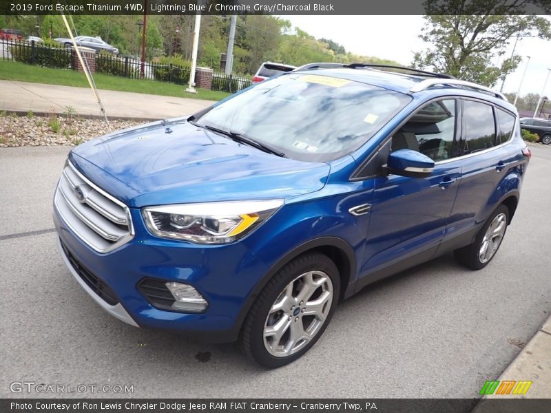 Lightning Blue / Chromite Gray/Charcoal Black 2019 Ford Escape Titanium 4WD