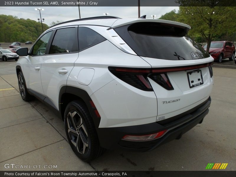 Serenity White / Gray 2023 Hyundai Tucson SEL AWD