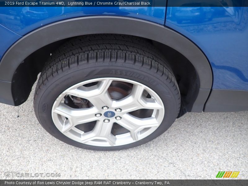 Lightning Blue / Chromite Gray/Charcoal Black 2019 Ford Escape Titanium 4WD