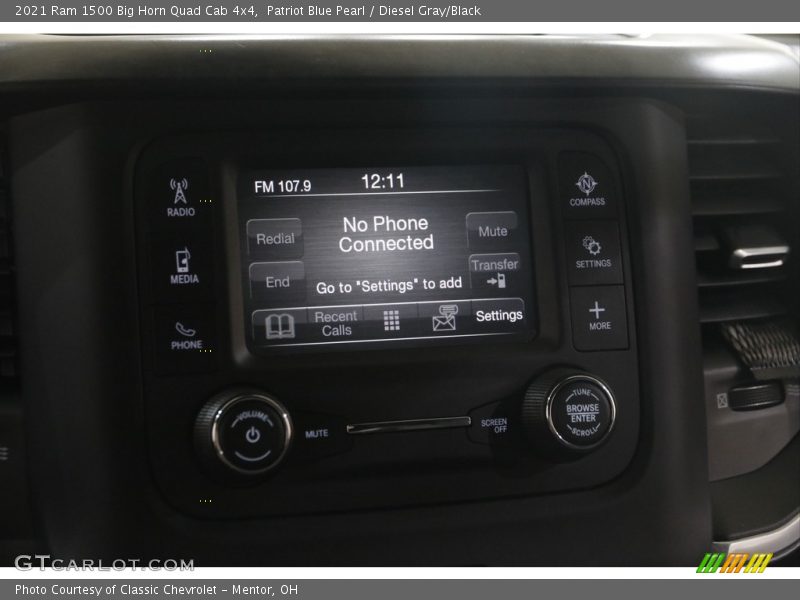 Patriot Blue Pearl / Diesel Gray/Black 2021 Ram 1500 Big Horn Quad Cab 4x4
