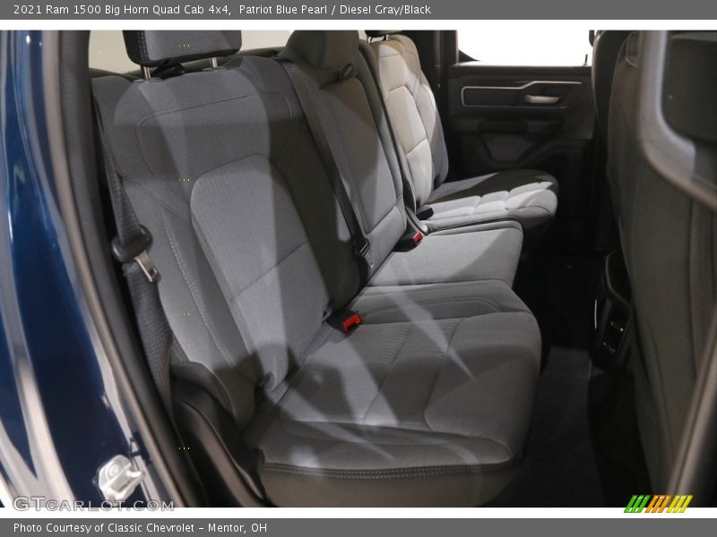 Patriot Blue Pearl / Diesel Gray/Black 2021 Ram 1500 Big Horn Quad Cab 4x4