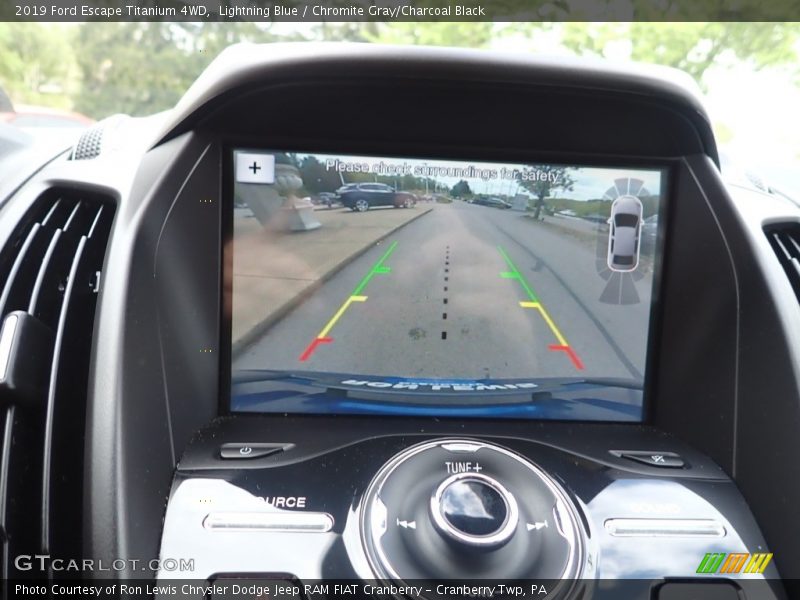 Lightning Blue / Chromite Gray/Charcoal Black 2019 Ford Escape Titanium 4WD