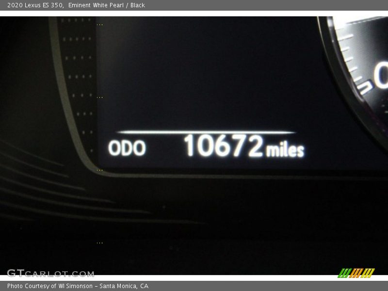 Eminent White Pearl / Black 2020 Lexus ES 350