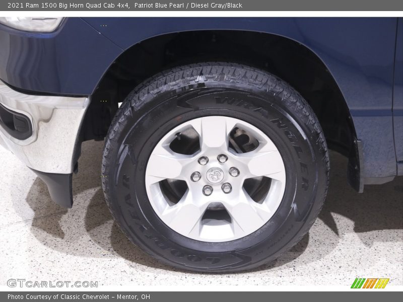 Patriot Blue Pearl / Diesel Gray/Black 2021 Ram 1500 Big Horn Quad Cab 4x4