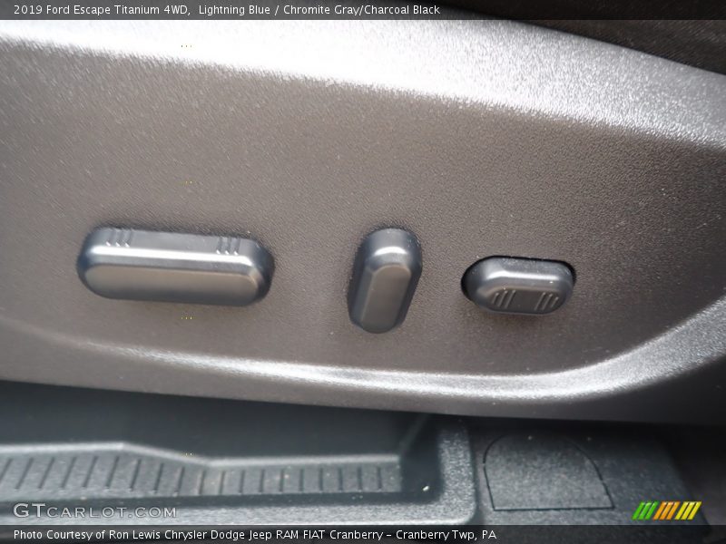 Lightning Blue / Chromite Gray/Charcoal Black 2019 Ford Escape Titanium 4WD
