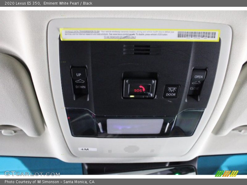 Eminent White Pearl / Black 2020 Lexus ES 350