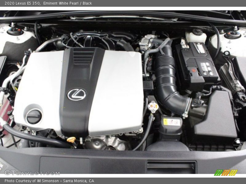Eminent White Pearl / Black 2020 Lexus ES 350