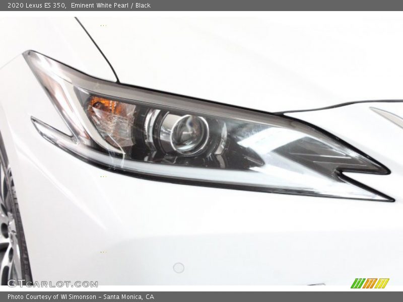 Eminent White Pearl / Black 2020 Lexus ES 350