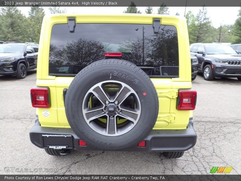 High Velocity / Black 2023 Jeep Wrangler Unlimited Sahara 4x4
