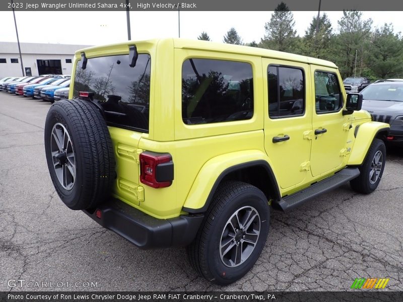 High Velocity / Black 2023 Jeep Wrangler Unlimited Sahara 4x4