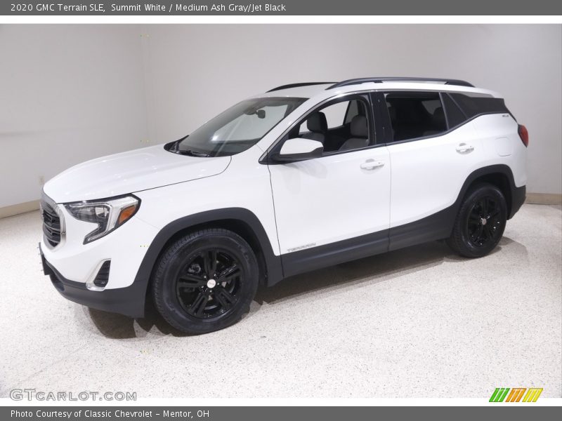 Summit White / Medium Ash Gray/Jet Black 2020 GMC Terrain SLE
