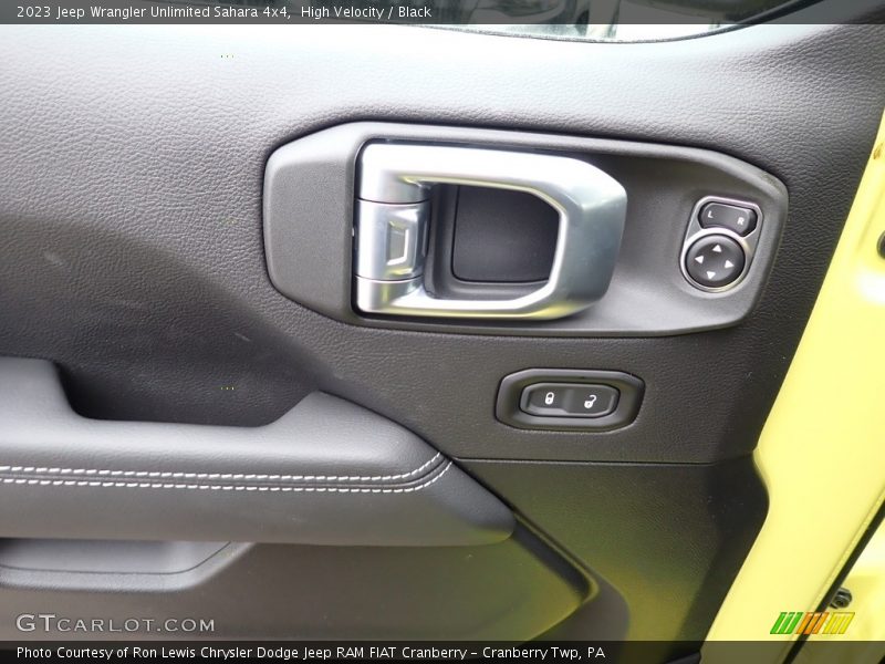 High Velocity / Black 2023 Jeep Wrangler Unlimited Sahara 4x4