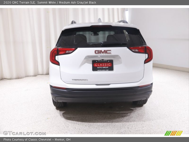Summit White / Medium Ash Gray/Jet Black 2020 GMC Terrain SLE