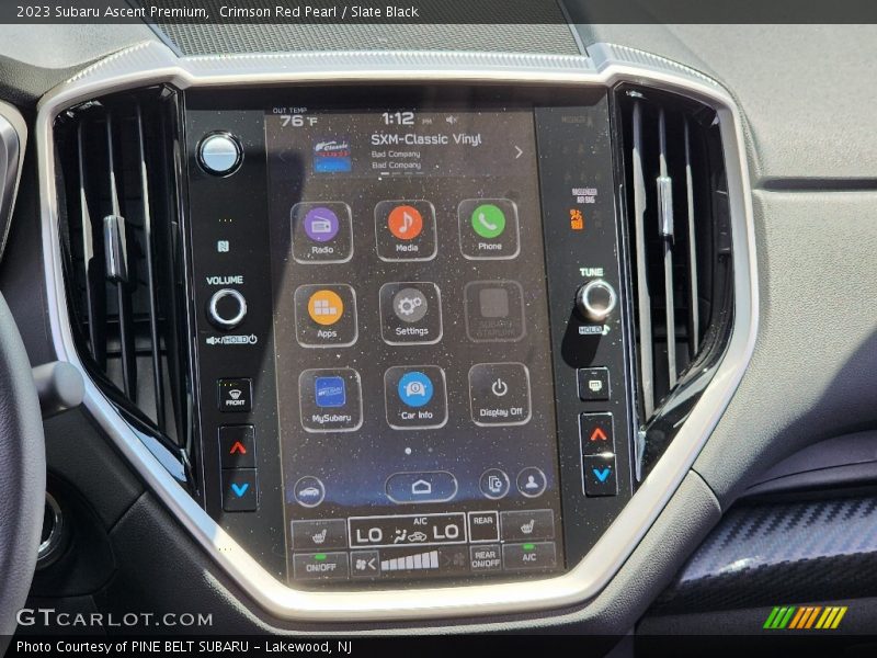 Crimson Red Pearl / Slate Black 2023 Subaru Ascent Premium