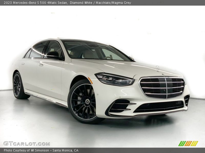 Diamond White / Macchiato/Magma Grey 2023 Mercedes-Benz S 500 4Matic Sedan