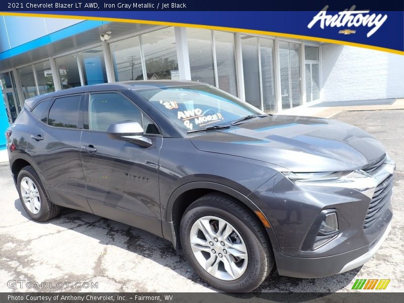 Iron Gray Metallic / Jet Black 2021 Chevrolet Blazer LT AWD
