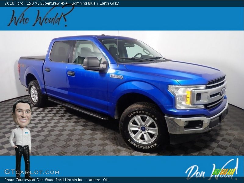 Lightning Blue / Earth Gray 2018 Ford F150 XL SuperCrew 4x4