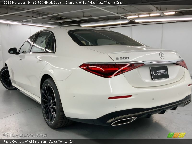 Diamond White / Macchiato/Magma Grey 2023 Mercedes-Benz S 500 4Matic Sedan