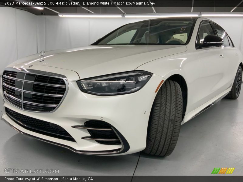 Diamond White / Macchiato/Magma Grey 2023 Mercedes-Benz S 500 4Matic Sedan