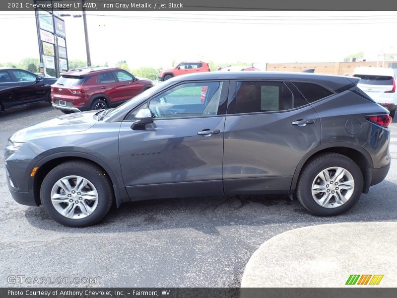 Iron Gray Metallic / Jet Black 2021 Chevrolet Blazer LT AWD