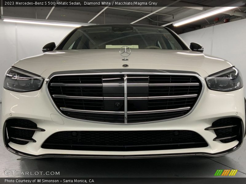 Diamond White / Macchiato/Magma Grey 2023 Mercedes-Benz S 500 4Matic Sedan
